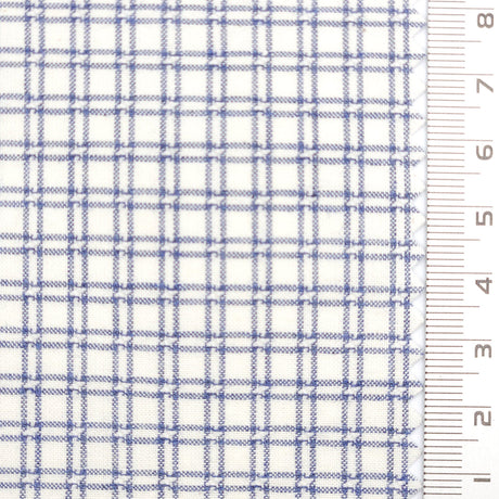 Windowpane Check YarnDyed Cotton Woven Fabric - FAB1760 - 1.Beige-2.Pink-3.Light Blue-4.Black-5.Charocal 