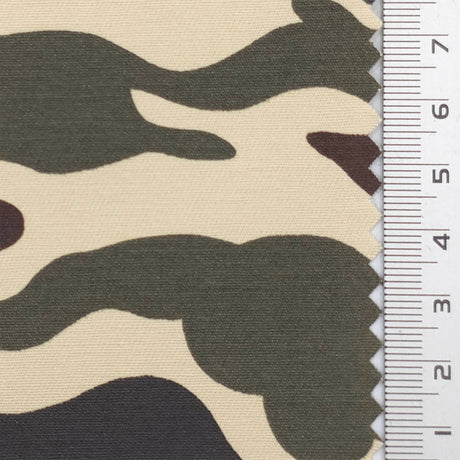 Tan Camouflage Utility Cotton Woven Fabric - FAB1841