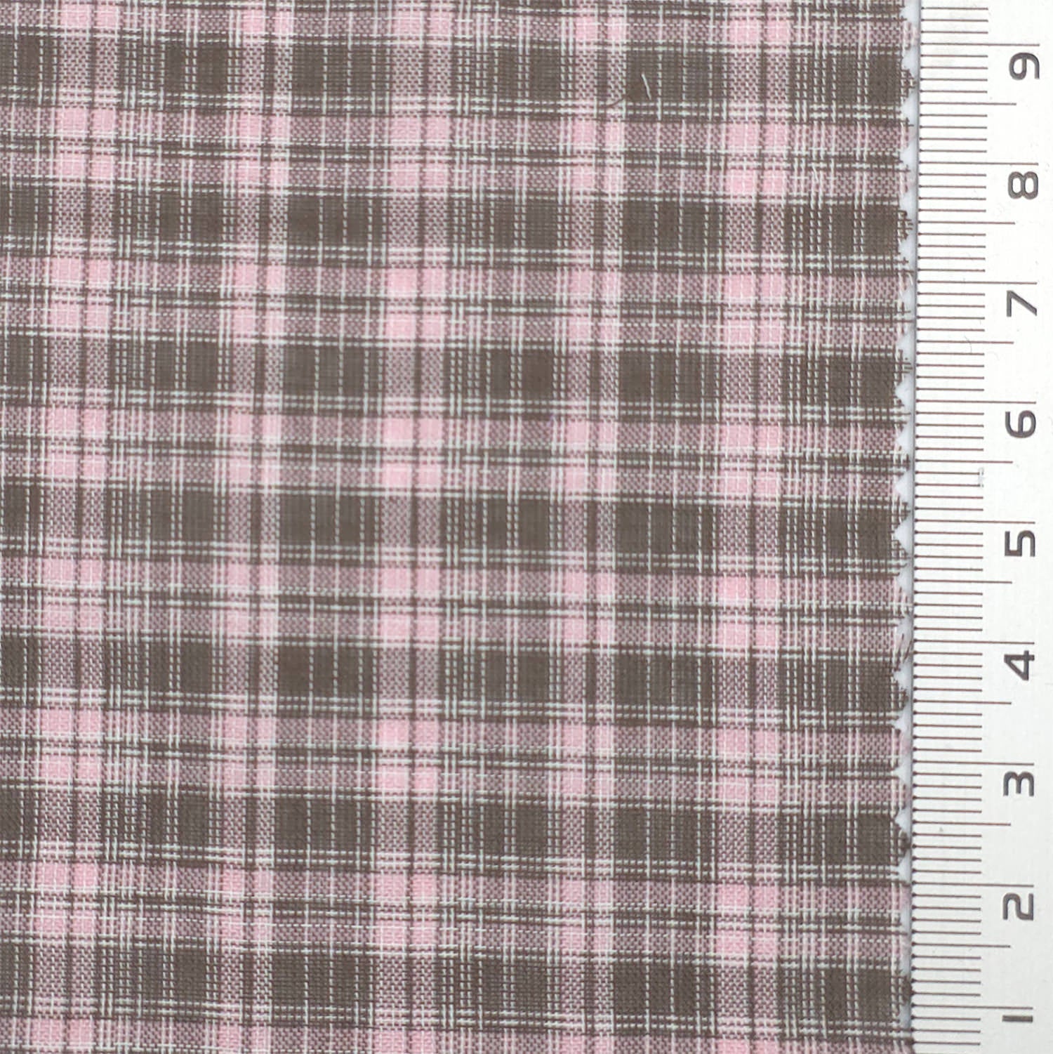 Washing Check Cotton Poly Woven Fabric - FAB 1831 - 3.Baby Pink