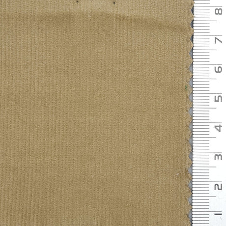 28Wale Solid Corduroy Cotton Spandex Woven Fabric - FAB1666 - 1.Soft Amber-2.Schooner-3.Sandrift-4.Barley Corn-5.Oyster Pink-6.Puce-7.Nebula-8.Lunar Green-9.Aztec-10.Apache 