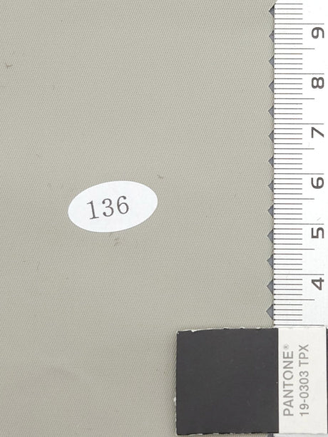 Solid Recycled Nylon Woven Fabric - FAB1681 - 1.Dusty Grey-2.Star Dust-3.Cotton Seed-4.Lemon Grass-5.Olive Haze-6.Camouflage Green-7.Smokey Grey-8.Carbon Grey-9.White-10.Eggshell 