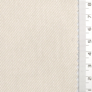 7s Solid Twill Washing Cotton Woven Fabric - FAB1756 - Cream