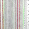 Ash Gray Multi-color Striped Textured Cotton Poly Woven Fabric - FAB1827