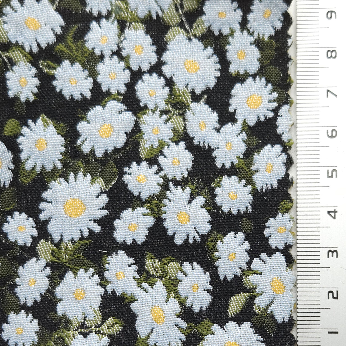 Floral Jacquard YarnDyed Polyester Woven Fabric - FAB1622