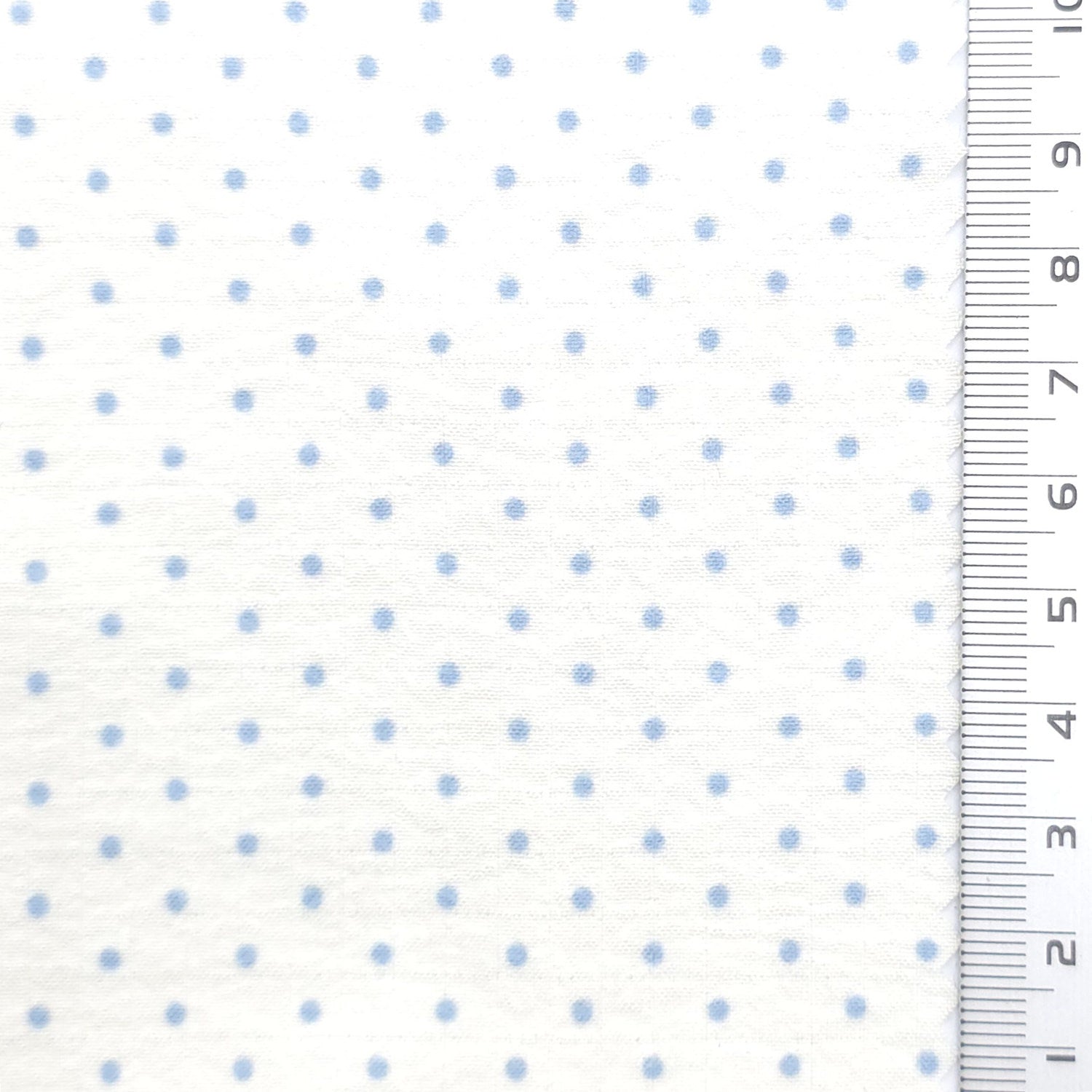 Polka Dot Polyester Woven Fabric - FAB1971 - White