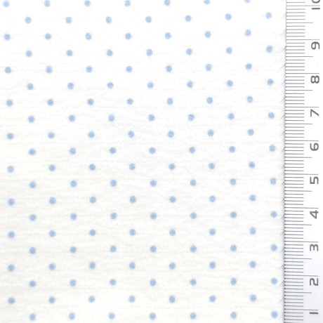 Polka Dot Polyester Woven Fabric - FAB1971 - White