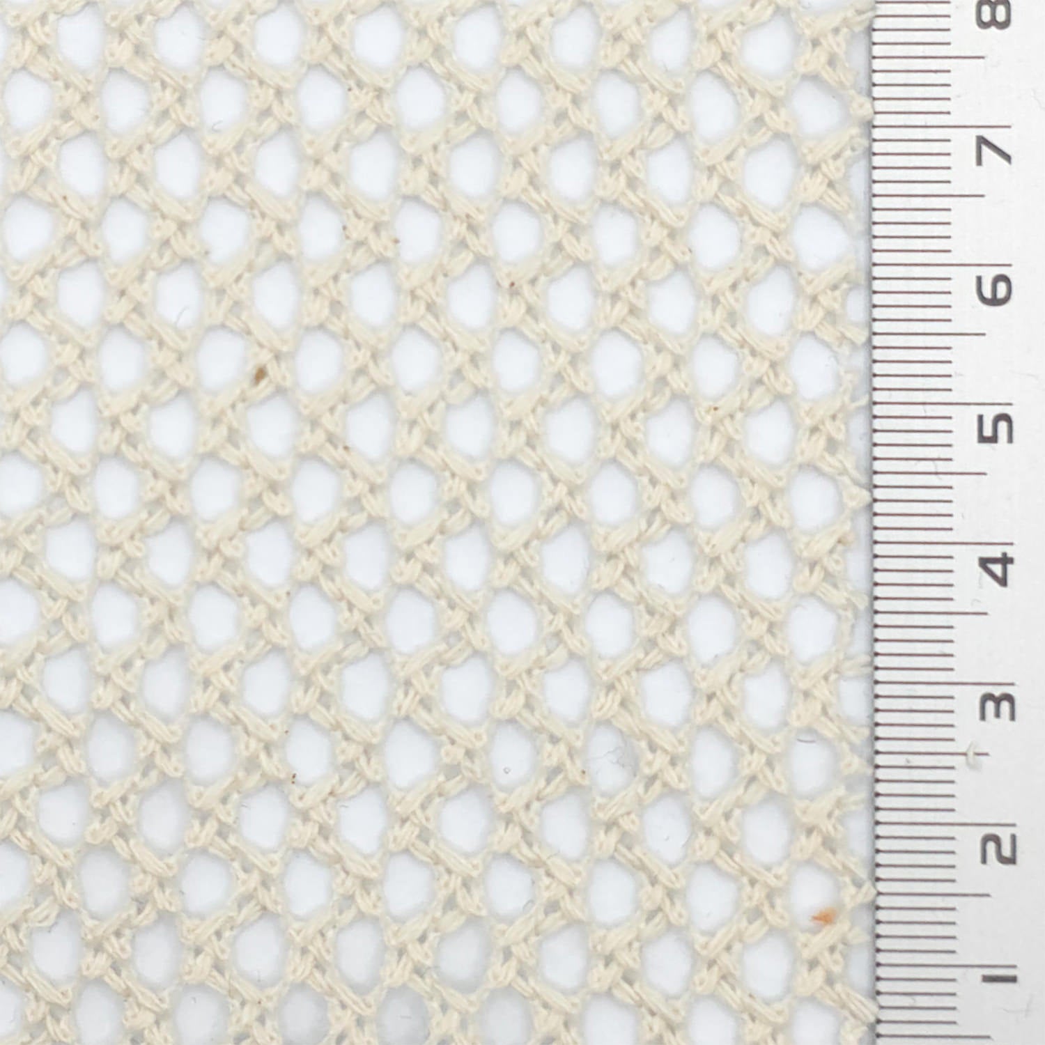 1.Tan-2.Beige-3.Light Beige-4.White-5.Ivory - Mesh Poly Cotton Knit Fabric - FAB 1850
