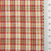 Multi Color Check YarnDyed Polyester Cotton Woven Fabric - FAB1788 - 1.Red-2.Green-3.Red-4.Purple-5.Grey-6.Purple-7.Orange 