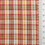 Multi Color Check YarnDyed Polyester Cotton Woven Fabric - FAB1788 - Red