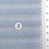 Light Blue - Metallic Stripe Knit Acry Metal Fabric - FAB1858