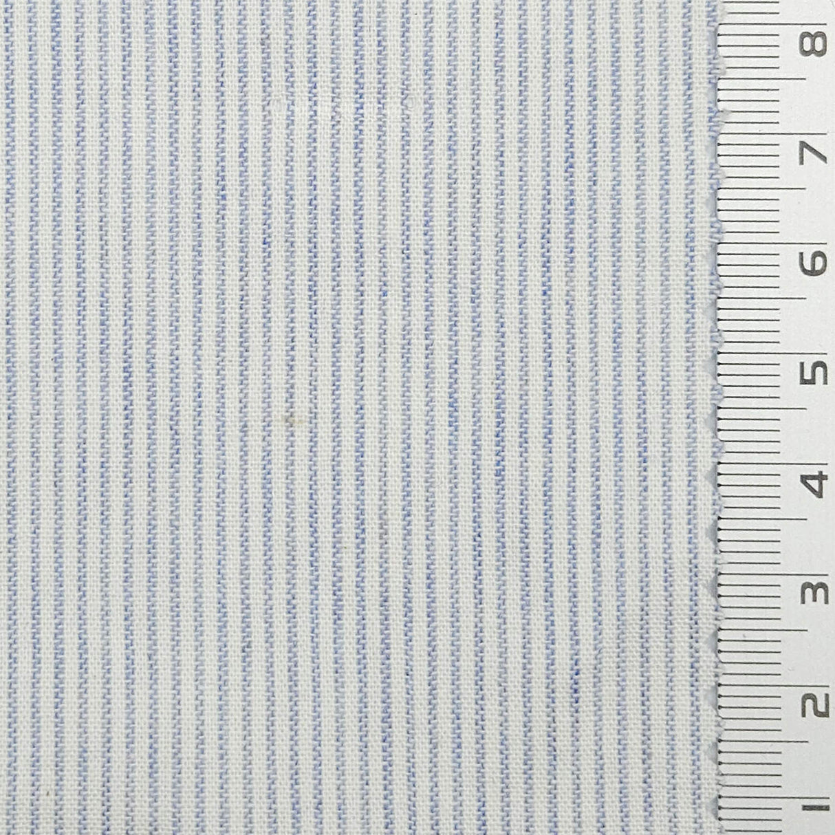 Pin Stripe Plain Cotton Woven Fabric - FAB1796 - Light Blue