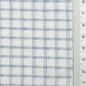 Distinct Check YarnDyed Cotton Polyester Woven Fabric - FAB1797 - Light Blue Plaid