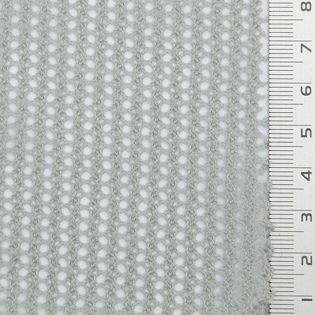 1.White-2.Ivory-3.Mint Green-4.Navy-5.Black - Stripe Mesh Polyester Knit Fabric - FAB 1801
