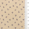 Scattered Floral Front Brushed Print Twill Cotton Woven Fabric - FAB1748 - 1.Yellow-2.Cream-3.Beige-4.Light gray-5.Rust-6.Olive-7.Navy blue-8.Black 