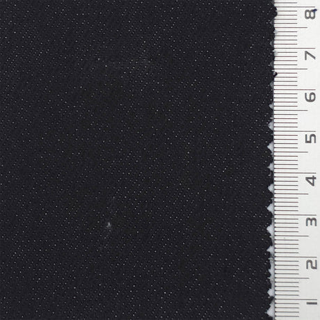 Black Fake Denim Cotton Poly Woven Fabric - FAB1838