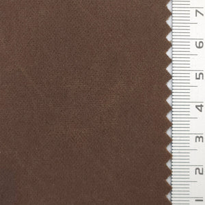 Solid Crack Suede Polyurethane Polyester Knit Fabric - FAB1764 - Chocolate