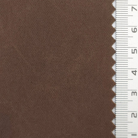 Solid Crack Suede Polyurethane Polyester Knit Fabric - FAB1764 - 1.Grey-2.Sage-3.Chocolate-4.Pink-5.Dark Brown-6.Brown-7.Taupe-8.Black-9.Khaki-10.Dark Brown 