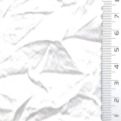 Crinkled Polyester Woven Fabric - FAB1970 - White