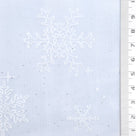 Snowflake Galaxy Polyester Knit Fabric - FAB1950 - Blue