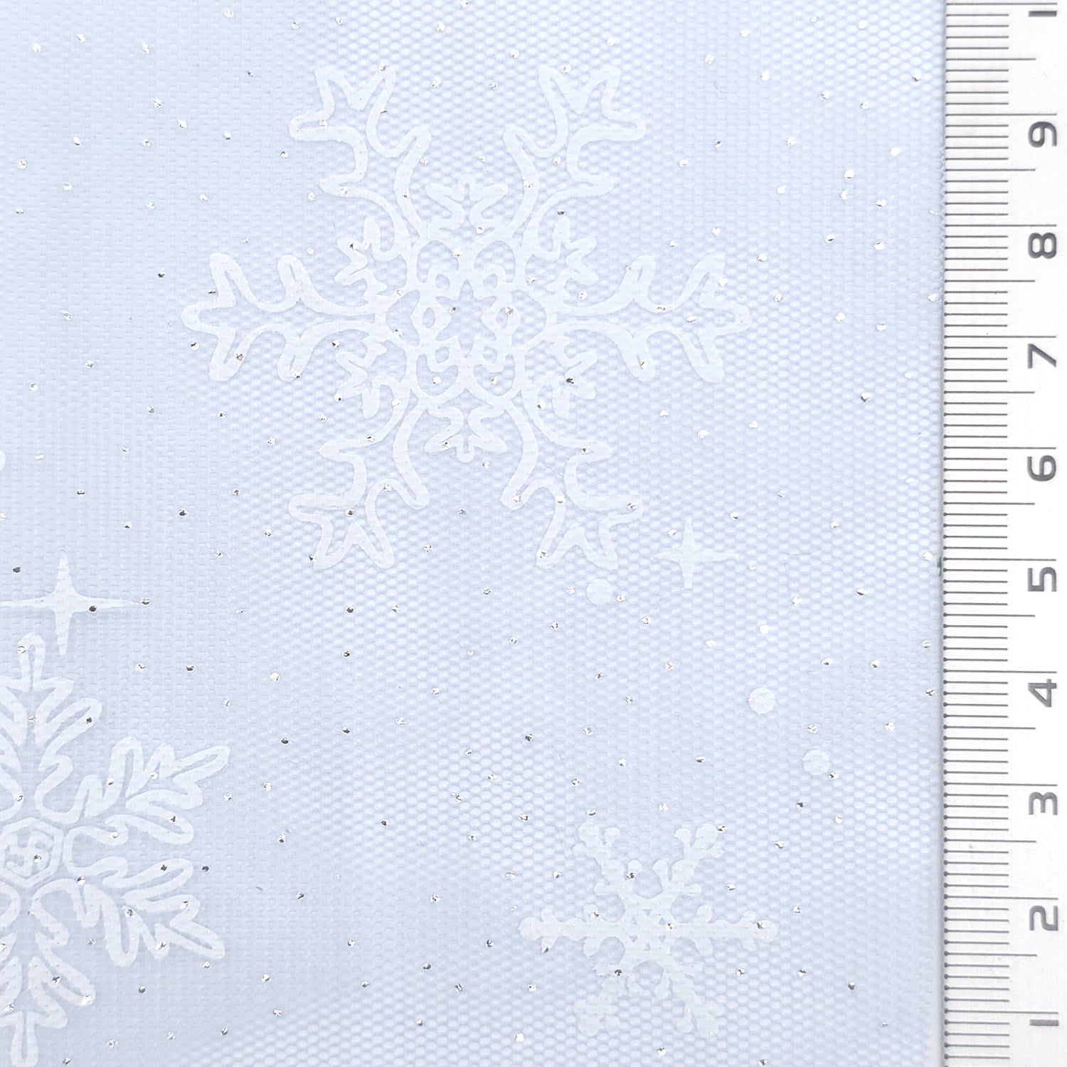 Snowflake Galaxy Polyester Knit Fabric - FAB1950 - Blue