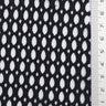 Black Textured Mesh Poly Knit Fabric - FAB1848