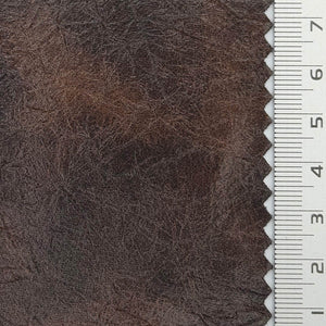 Tie Dye Leather Polyester Polyurethane Knit Fabric - FAB1804 - Dark brown