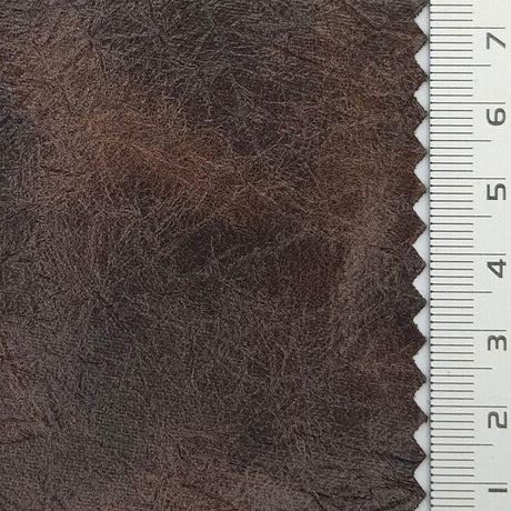 Tie Dye Leather Polyester Polyurethane Knit Fabric - FAB1804 - 1.Navy blue-2.Black-3.Dark brown-4.Charcoal gray-5.Olive green-6.Taupe brown-7.Gray Black 