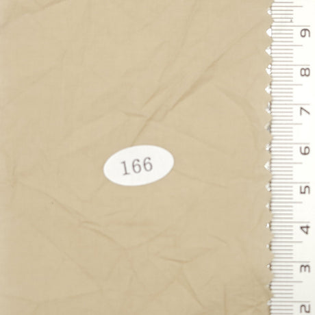 Solid Wrinkle Recycled Cotton Nylon Woven Fabric - FAB1704 - 1.Eagle-2.Soft Amber-3.Cashmere-4.Dark Beige-5.Ivory-6.White-7.Black 