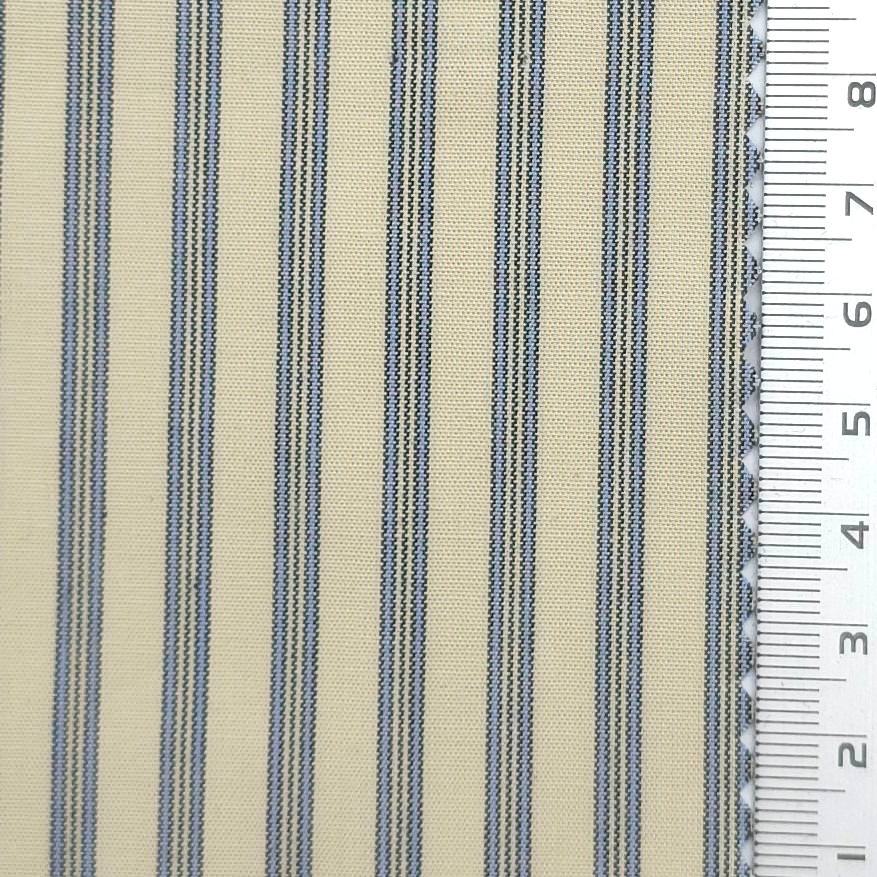 Stripe Cotton Woven Fabric - FAB1966 - Pale Yellow