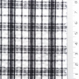White - Gingham Poly Cotton Woven Fabric - FAB1863