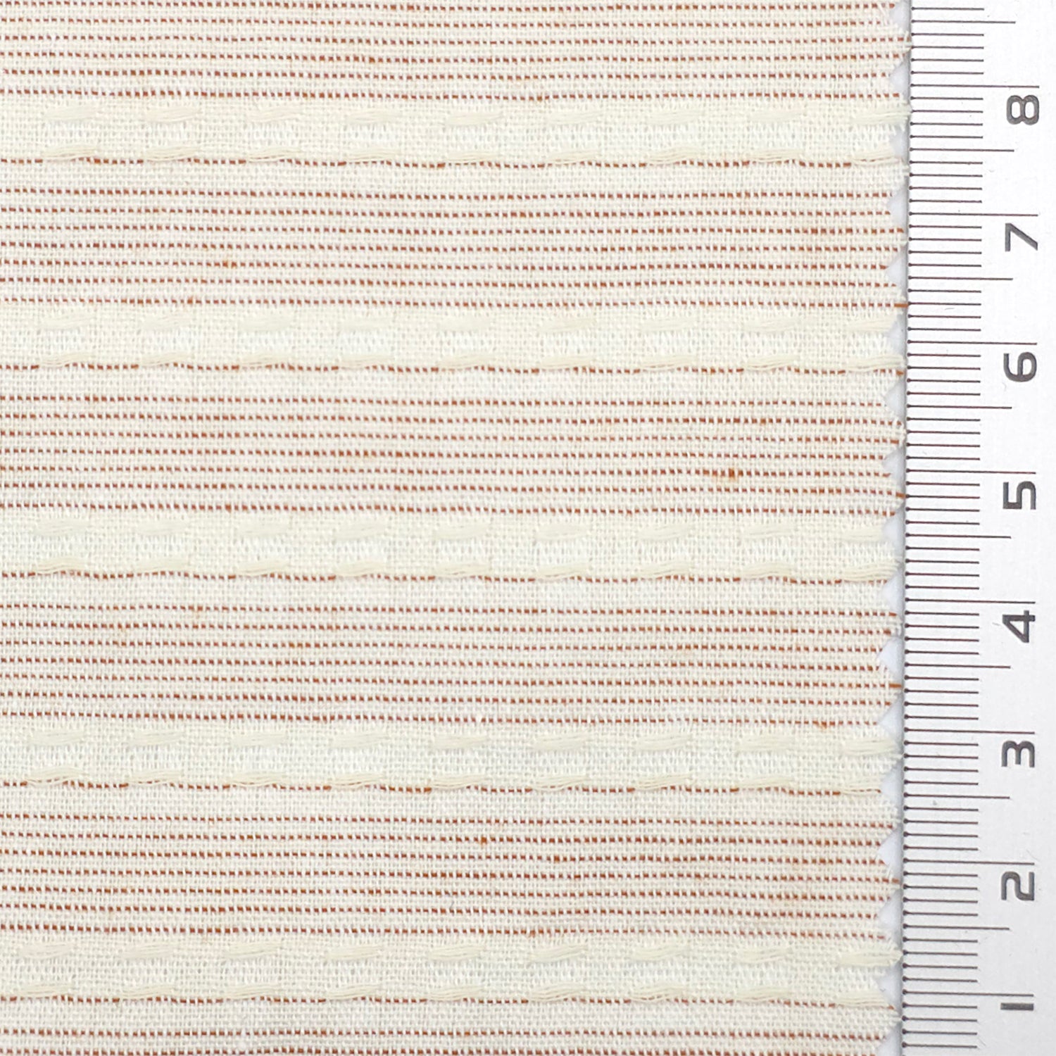 Textured Jacquard Stripe Cotton Woven Fabric - FAB 1824 - 3.Red