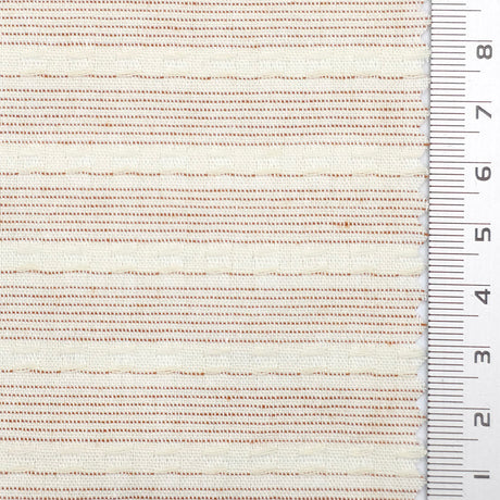 Red Textured Jacquard Stripe Cotton Woven Fabric - FAB1824