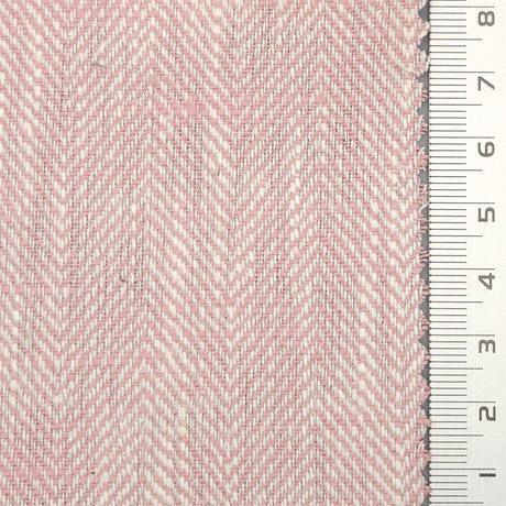 8s Herringbone Washing YarnDyed Cotton Linen Woven Fabric - FAB1676 - 1.Cloud-2.Pale Slate-3.Cold Turkey-4.Bizarre-5.Double Pearl Lusta-6.Dutch White-7.Spindle-8.Logan-9.Mischka-10.Spanish Green 
