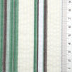 Emerald Green Stripe Seersucker Cotton Poly Woven Fabric - FAB1828