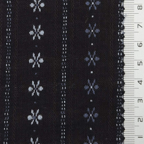Nostalgia Stripe Jacquard Cotton Woven Fabric - FAB1808 - 1.Tan-2.Black-3.Navy 