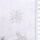 Snowflake Polyester Knit Fabric - FAB1952 - Pink
