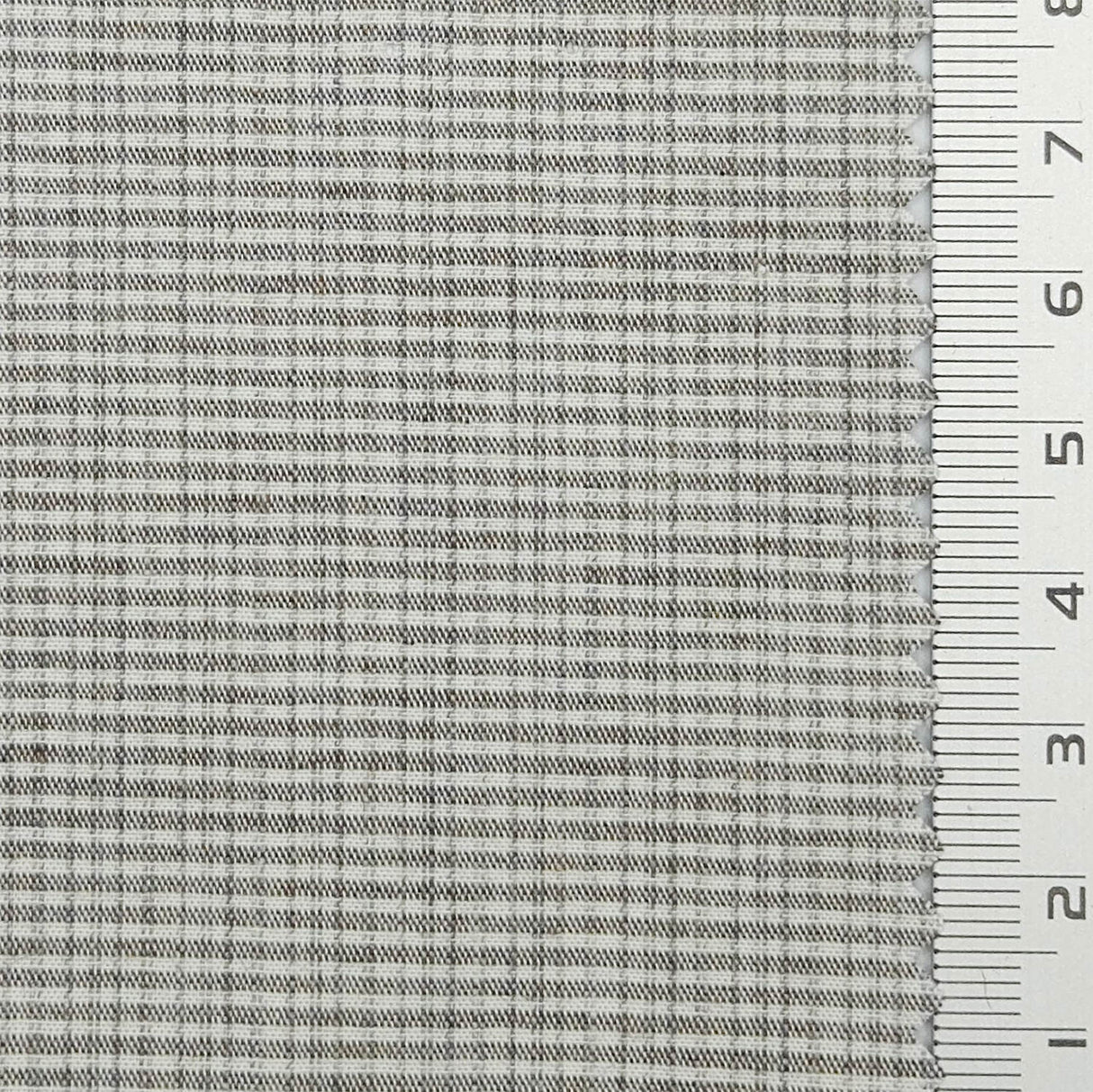 Subtle Grid Check Plain Cotton Woven Fabric - FAB1795 - Medium Gray