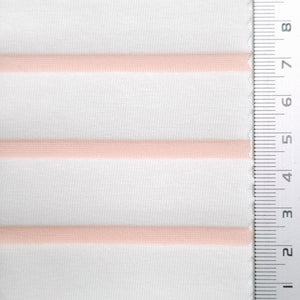 Stripe Jersey Cotton Polyester Knit Fabric | FAB1563 | 1.Quicksand, 2.San Marino, 3.Dust Storm, 4.Lily, 5.Metallic Bronze, 6.Midnight Express, 7.Black by Fabricis.com #