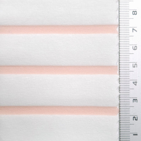 Stripe Jersey Cotton Polyester Knit Fabric | FAB1563 | 1.Quicksand, 2.San Marino, 3.Dust Storm, 4.Lily, 5.Metallic Bronze, 6.Midnight Express, 7.Black by Fabricis.com #
