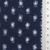 Dark Blue Punched Distressed Denim Cotton Woven Fabric - FAB1835