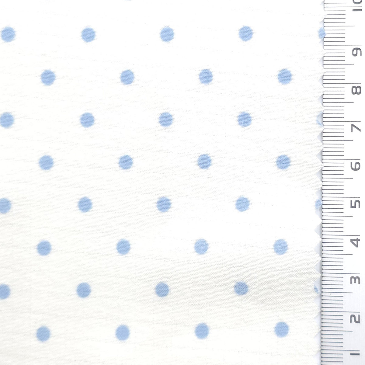 Polka Dot Polyester Woven Fabric - FAB1972 - White