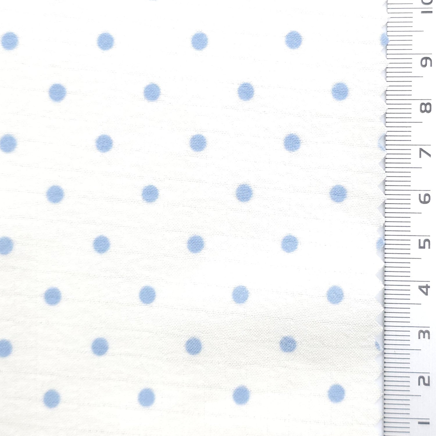 Polka Dot Polyester Woven Fabric - FAB1972 - White
