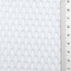 White Structured Mesh Poly Knit Fabric - FAB1847