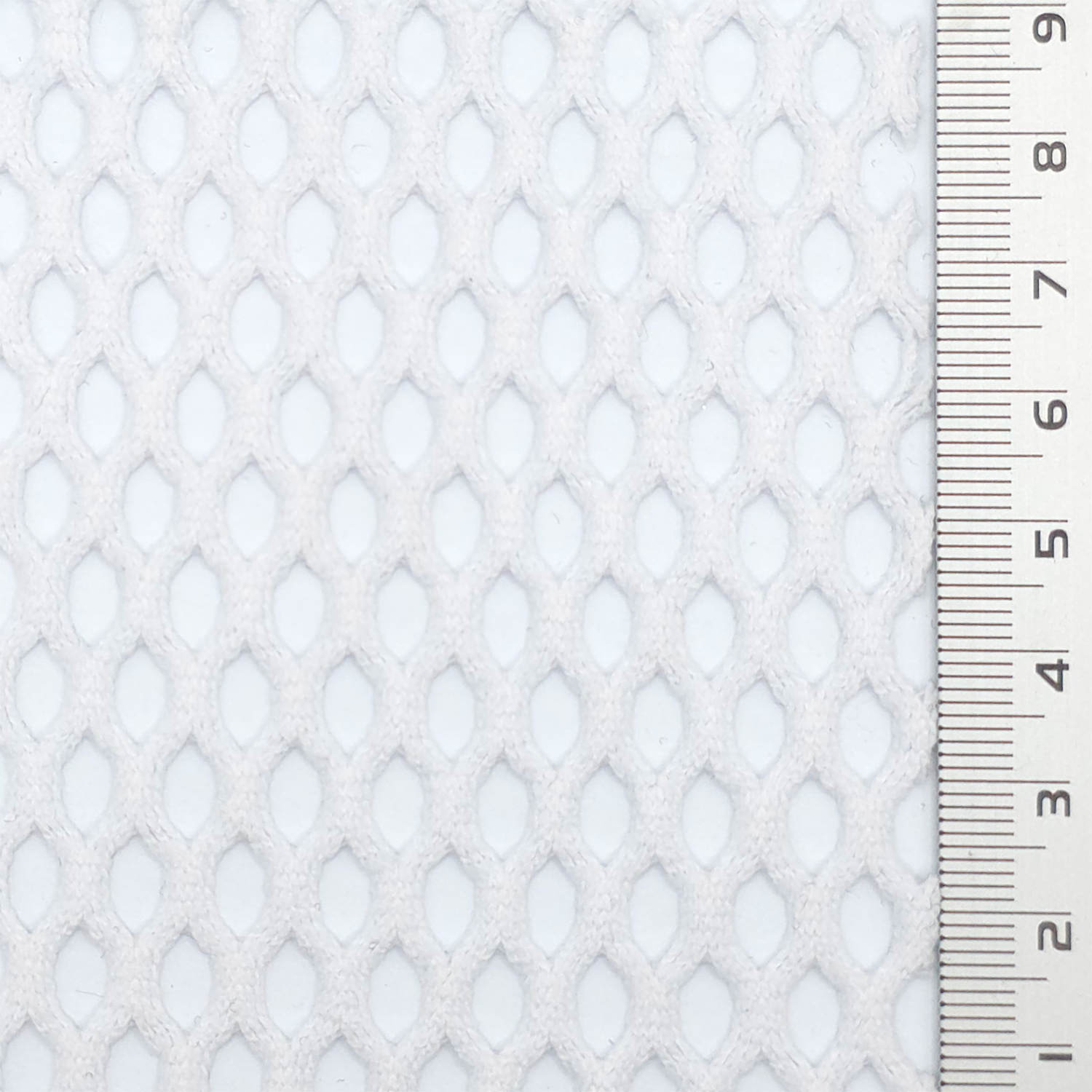 1.Beige-2.Black-3.White-4.Navy-5.Ivory - Structured Mesh Poly Knit Fabric - FAB 1847