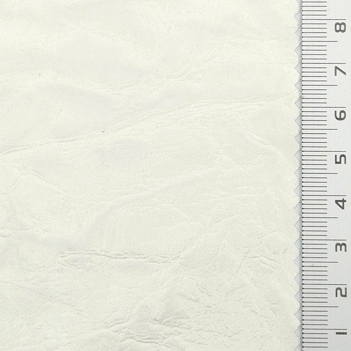 Solid Crease Satin Polyester Woven Fabric - FAB1791 - Cream