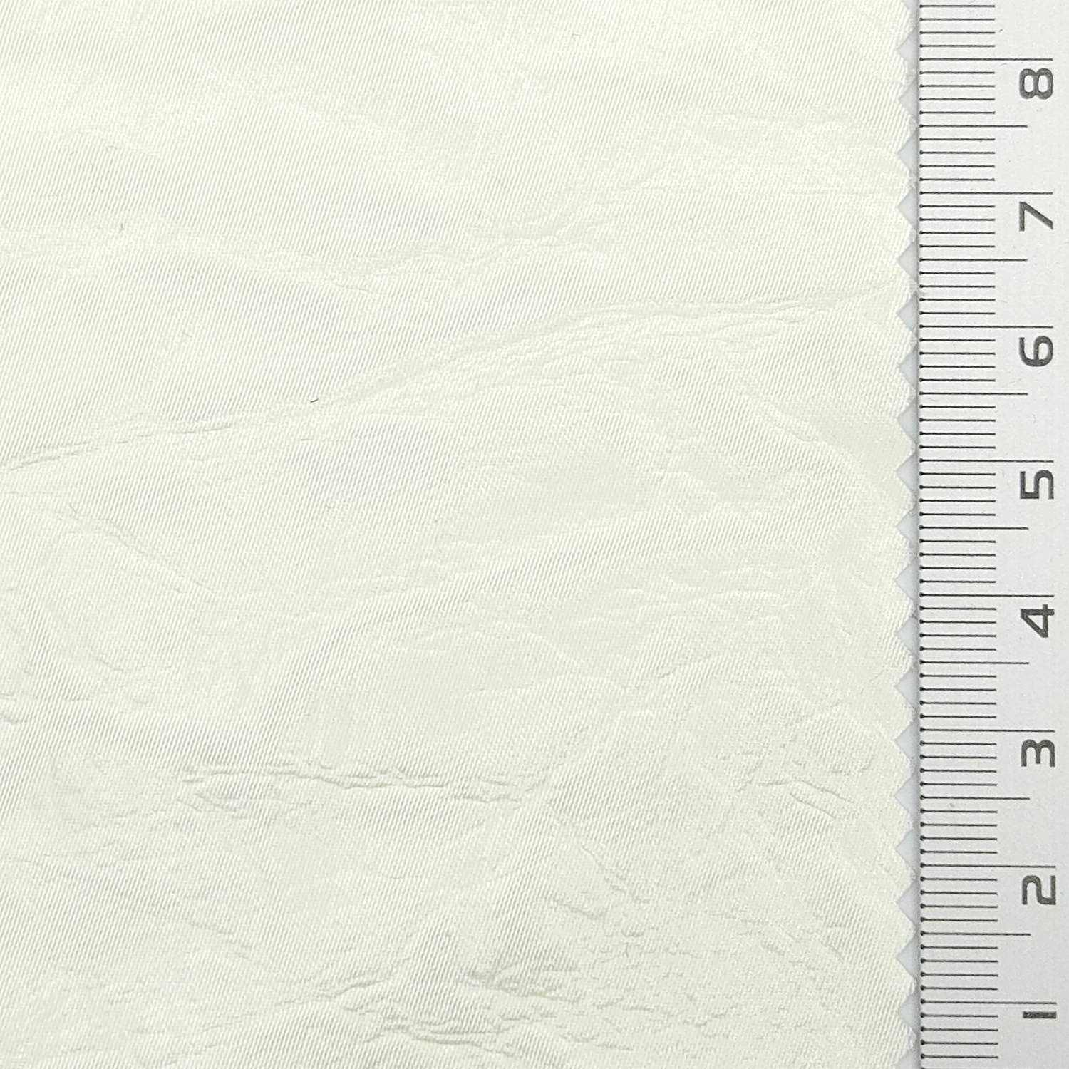 Solid Crease Satin Polyester Woven Fabric - FAB 1791 - 3.Cream