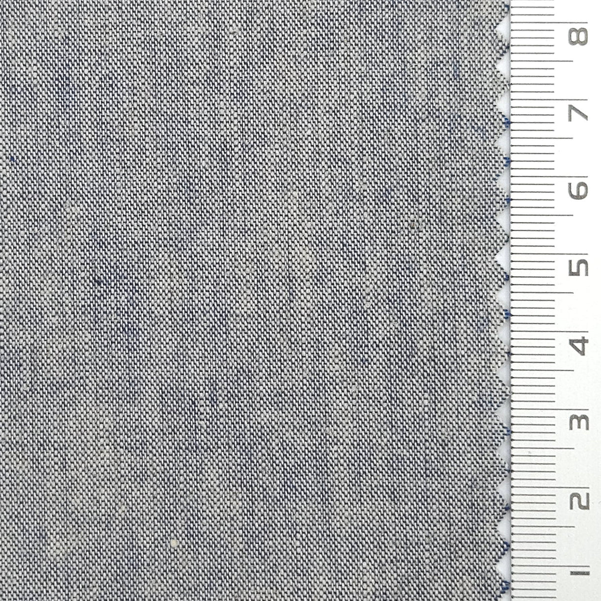 21 Count Solid Plain Linen Cotton Woven Fabric - FAB1785 - Medium gray