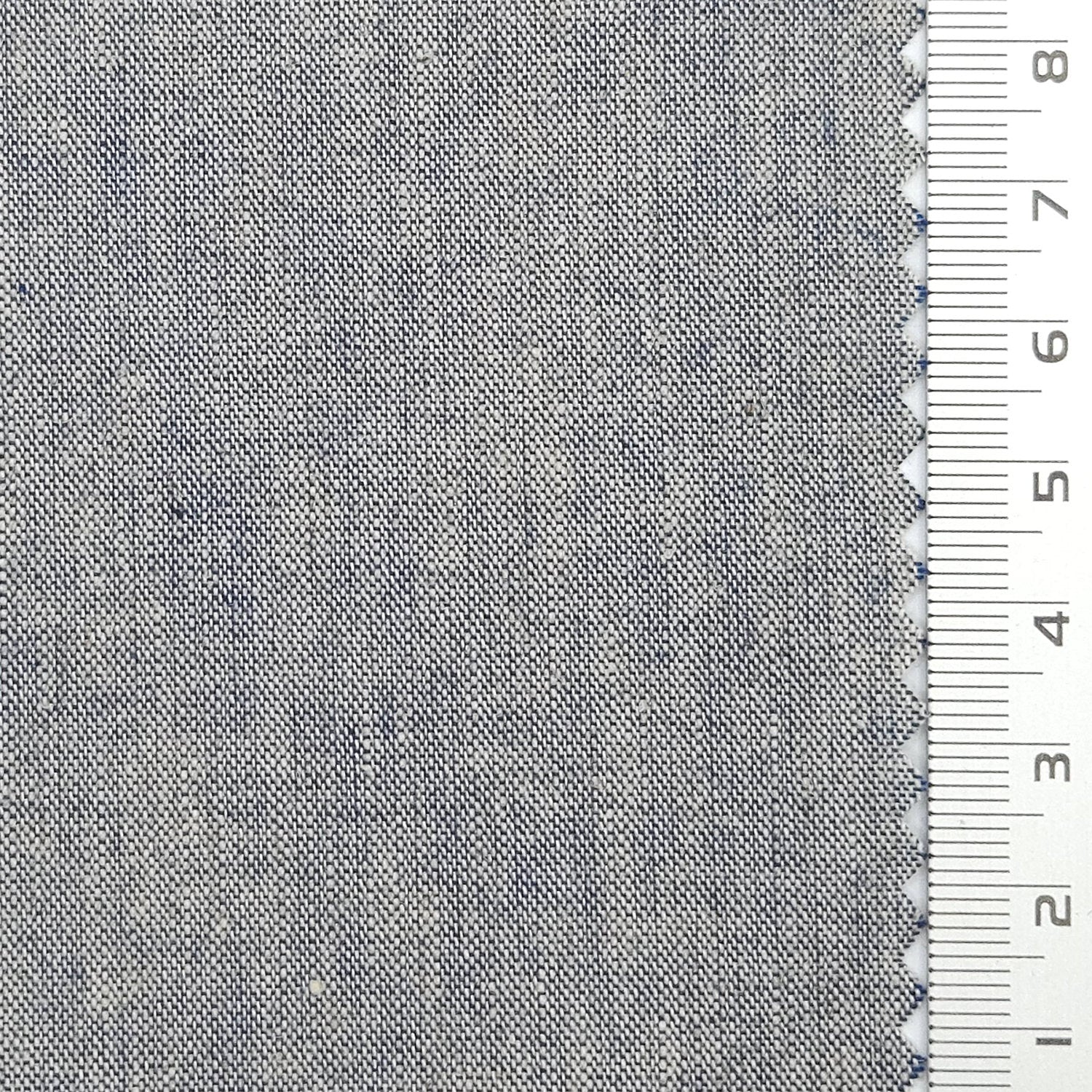 21 Count Solid Plain Linen Cotton Woven Fabric - FAB 1785 - 3.Medium gray