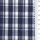 1: Black-2: Blue-3: Navy Blue-4: Black-Swatch - Lightweight Crisp Check Cotton Poly Shirting Woven Fabric - FAB 1925