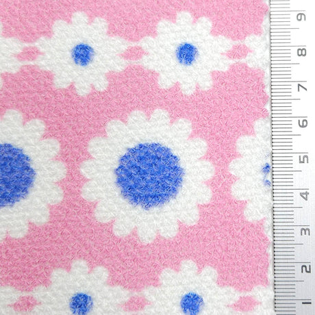 Jersey Sunflower Print Rayon Polyester Knit Fabric - FAB1613 - 1.Pink-2.Coral-3.Pink-4.Turquoise-5.Pink Brown 